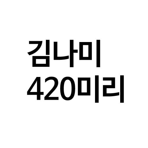 김나미 고객님  420미리